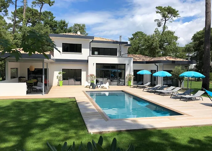 Villa Oasis Climatisée Avec Piscine Chauffée à Hossegor Soorts-Hossegor